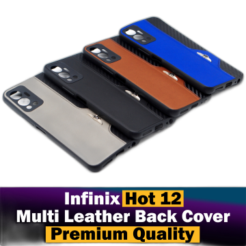 Infinix Hot 12 Soft Leather Cover