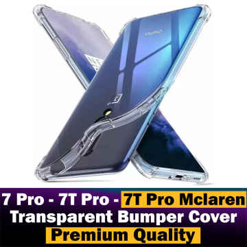 OnePlus 7T Pro Back Cover Transparent Extra Bumper Anti Shock Soft Crystal Clear Case For OnePlus 7T Pro