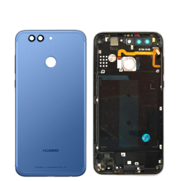 Huawei Nova 2 Plus Housing Middle Frame With Side Button and Camera Lens Complete Body Casing Replacement For Nova 2 Plus - Blue