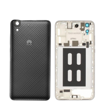 Huawei Y6II Housing Middle Frame With Side Button and Camera Lens Complete Body Casing Replacement For Y6II - Black
