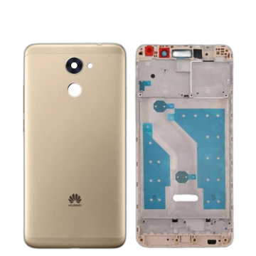 Huawei Y7 Prime 2017 Housing Middle Frame With Side Button and Camera Lens Complete Body Casing Replacement For Y7 Prime 2017 - Golden