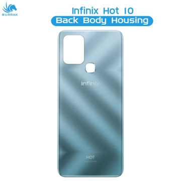 infinix Hot 10 Rear Back Body Casing Housing Replacement Battery Back Door For infinix Hot 10 - Blue