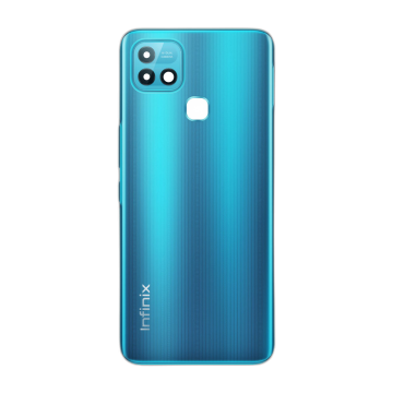 Infinix Hot 10i Rear Back Body Casing Housing Replacement Battery Back Door With Side Buttons And Camera Lens For Hot 10i - Blue