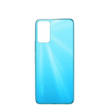 Infinix Hot 12 Housing Middle Frame With Side Button and Camera Lens Body Casing Replacement For Hot 12 - Blue
