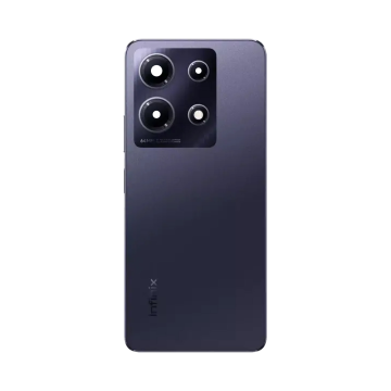 Infinix Note 30 Housing Middle Frame With Side Button and Replacement Battery Back Door For Note 30 - Black