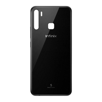 Infinix S5 Rear Back Body Casing Housing Replacement Battery Back Door With Side Buttons For Infinix S5 - Black