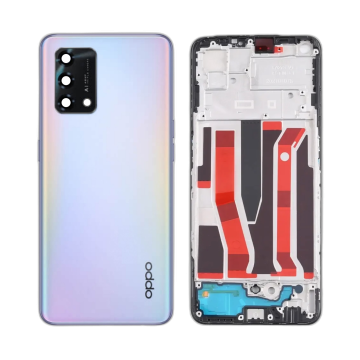 Oppo A95 Rear Complete Body Casing Housing Replacement For A95 - Silver