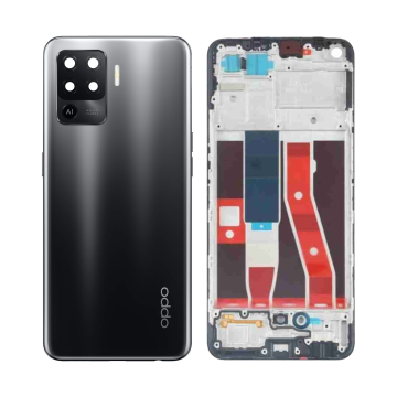 Oppo F19 Pro Rear Complete Body Casing Housing Replacement For F19 Pro - Black