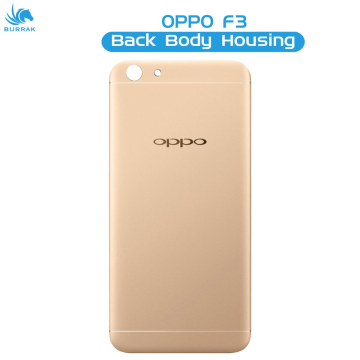 Oppo F3 Rear Back Body Casing Housing Replacement Battery Back Door For Oppo F3 - Golden