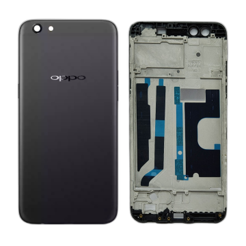 Oppo F3 Rear Complete Body Casing Housing With Camera Lens Replacement For Oppo F3 - Black