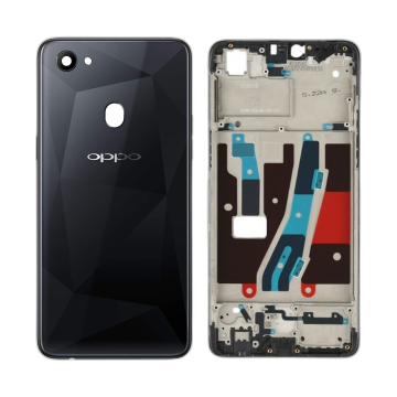 Oppo F7 Rear Complete Body Casing Housing Replacement For F7 - Black