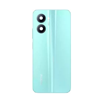 Realme C33 Housing Middle Frame With Side Button and Replacement Battery Back Door For C33 - Blue