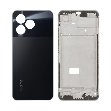 Realme C51 Rear Complete Body Casing Housing Replacement For C51 - Black