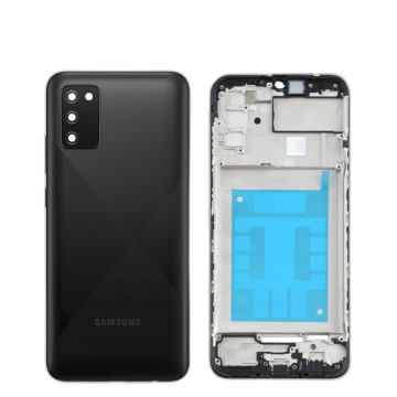 Samsung Galaxy A02s Rear Complete Body Casing Housing Replacement For Samsung Galaxy A02s - Black