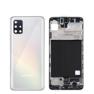 Samsung Galaxy A51 Rear Complete Body Casing Housing Replacement For Samsung Galaxy A51 - White