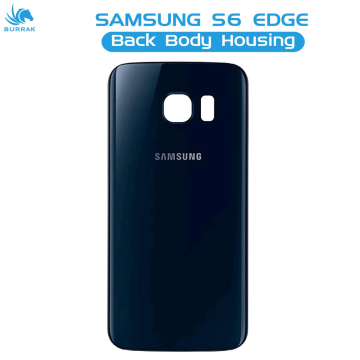 Samsung Galaxy S6 Edge Rear Back Body Casing Housing Replacement Battery Back Door For S6 Edge - Black