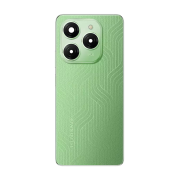Tecno Spark 20 Pro Housing Middle Frame With Side Button and Replacement Battery Back Door For Spark 20 Pro - Green