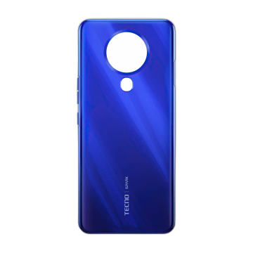Tecno Spark 6 Rear Back Body Casing Housing Replacement Battery Back Door With Side Buttons For Spark 6 - Blue