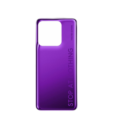 Tecno Spark 8 Rear Back Body Casing Housing Replacement Battery Back Door For Tecno Spark 8 - Purple