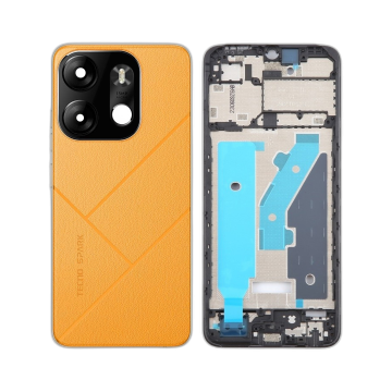 Tecno Spark Go 2023 Rear Complete Body Casing Housing Replacement For Spark Go 2023 - Orange