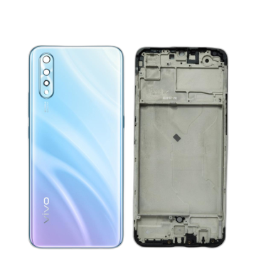 Vivo S1 Housing Middle Frame With Side Button and Camera Lens Complete Body Casing Replacement For S1 - Blue