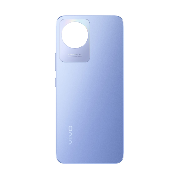 Vivo Y02 Housing Middle Frame With Side Button and Replacement Battery Back Door For Vivo Y02 - Sky Blue