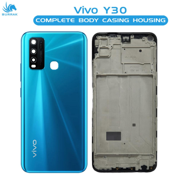 Vivo Y30 Rear Complete Body Casing Housing Replacement For Vivo Y30 - Blue