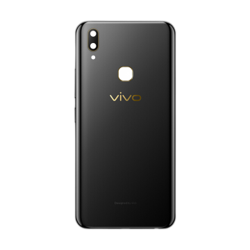 Vivo Y85 Rear Back Body Casing Housing Replacement Battery Back Door With Side Buttons And Camera Lens For Vivo Y85 - Black
