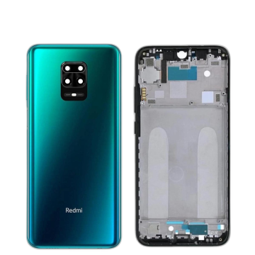 Xiaomi Redmi Note 9s Housing Middle Frame With Side Button and Camera Lens Complete Body Casing Replacement For Redmi Note 9s - Blue