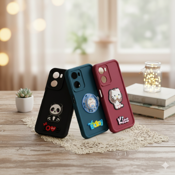 Oppo A57 4G Cute Kitty Blinking Lights Soft Colorful Mobile Cover