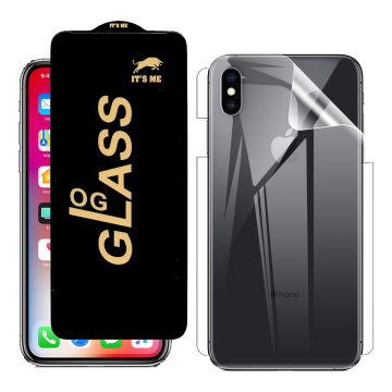 iPhone XS Max 360¬∞ Kit: OG Glass + Clear Back Hydrogel Film