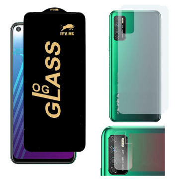 Infinix Note 7 Lite 3-in-1 Kit: OG Glass + Carbon Back Camera Protector