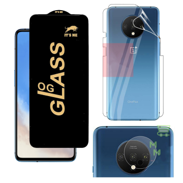 OnePlus 7T 360¬∞ Clear Kit: OG Glass + Back Jelly Camera Guard
