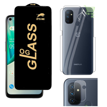 OnePlus Nord N100 360¬∞ Clear Kit: OG Glass + Back Jelly Camera Guard
