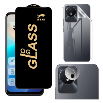Vivo Y02 360¬∞ Clear Kit: OG Glass + Back Jelly Camera Guard