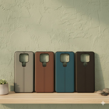 Infinix Hot 60i Leather Stuff Slim Shockproof Cover