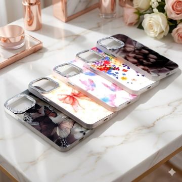 Apple iPhone 14 Pro Max Ring Stone Glitter Mobile Cover