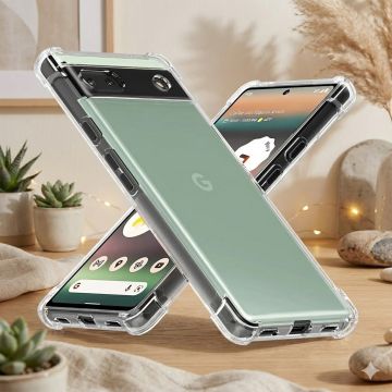 Google Pixel 6A Transparent Extra Bumper Anti Shock Crystal Clear Case