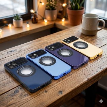 Apple iPhone 12 Magnetic Lens Protection Case - MagSafe Mobile Cover