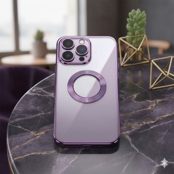 Apple iPhone 14 Pro Max Deep Purple Chrome Border Camera Protection Cover