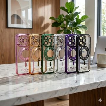 Apple iPhone 15 Pro Soft Multi Chrome Border Camera Protection Cover