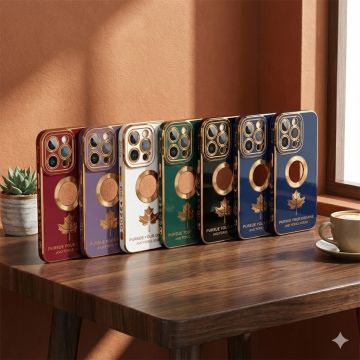 Apple iPhone 15 Pro Soft Multi Camera Protection Cover - Golden Border Mobile Cover