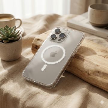 Apple iPhone 15 Pro Max Transparent Magnetic Magsafe Cover