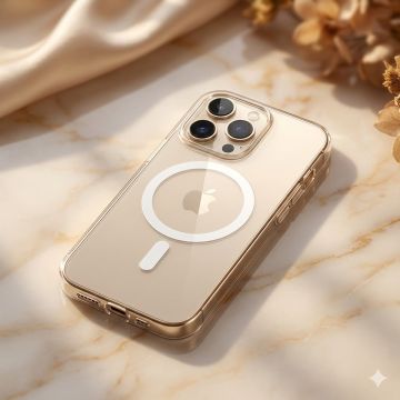 Apple iPhone 16 Pro Max Transparent Magnetic Magsafe Back Cover