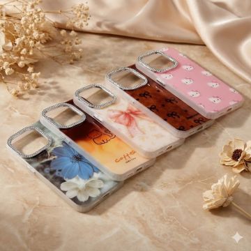 Apple iPhone 15 Pro Ring Stone Glitter Mobile Cover