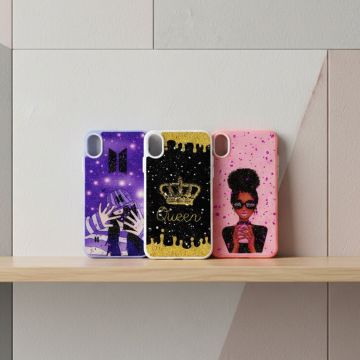 Apple iPhone XS Max Glitter Style Back Cover