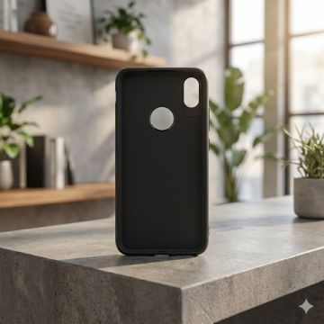 Apple iPhone XS Max Soft Style Black Mobile Cover