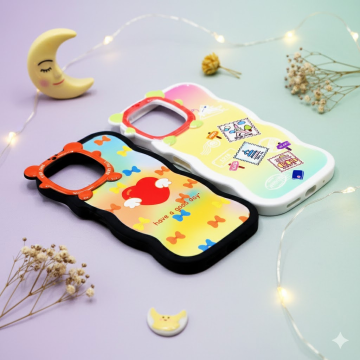 Xiaomi Redmi 12 Fancy Wave Style Printed Mobile Cover