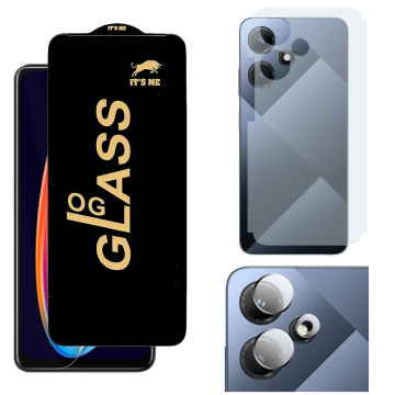 Infinix Hot 30i 3-in-1 Kit: OG Glass + Carbon Back Camera Protector