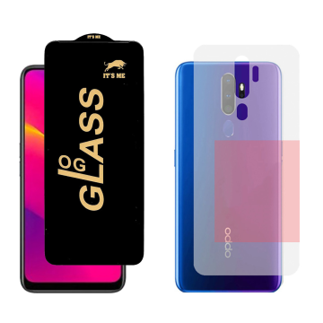 Oppo A5 (2020) Combo: OG Glass Screen Protector + Carbon Back Skin